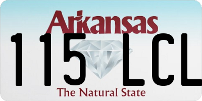 AR license plate 115LCL