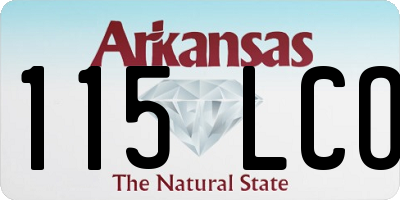 AR license plate 115LCO