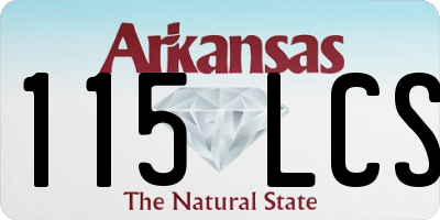 AR license plate 115LCS