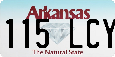 AR license plate 115LCY