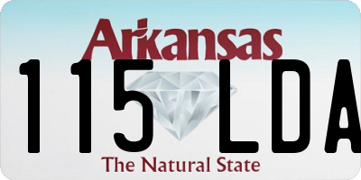 AR license plate 115LDA