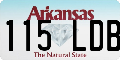 AR license plate 115LDB