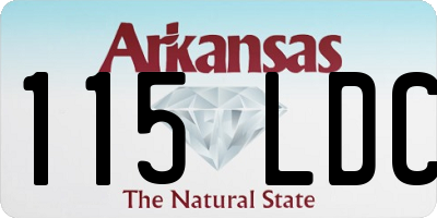 AR license plate 115LDC