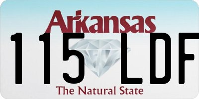 AR license plate 115LDF