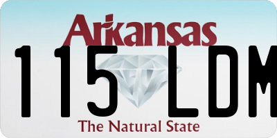 AR license plate 115LDM