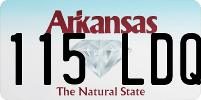 AR license plate 115LDQ