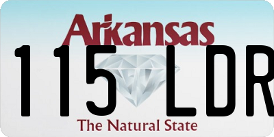AR license plate 115LDR
