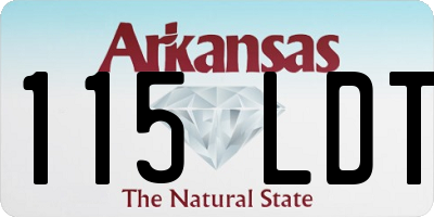 AR license plate 115LDT
