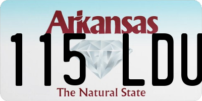 AR license plate 115LDU