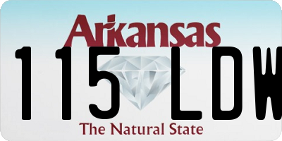 AR license plate 115LDW
