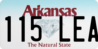 AR license plate 115LEA
