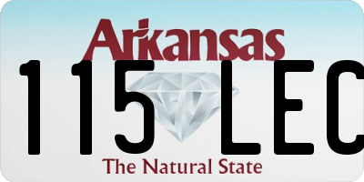 AR license plate 115LEC