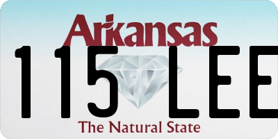 AR license plate 115LEE