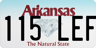 AR license plate 115LEF