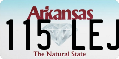AR license plate 115LEJ