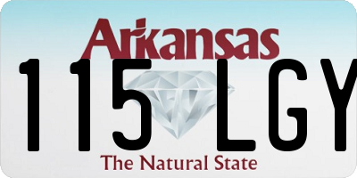 AR license plate 115LGY