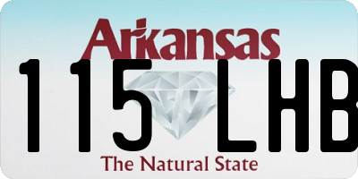 AR license plate 115LHB