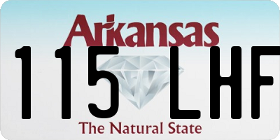 AR license plate 115LHF