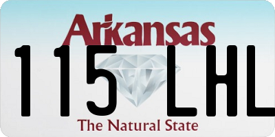 AR license plate 115LHL