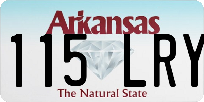 AR license plate 115LRY