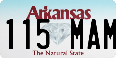 AR license plate 115MAM