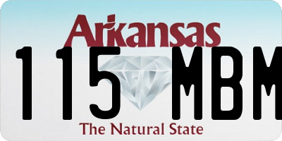 AR license plate 115MBM