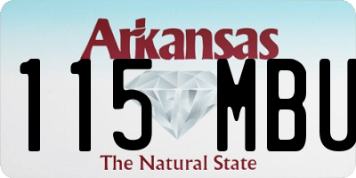 AR license plate 115MBU