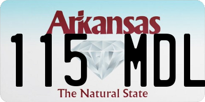 AR license plate 115MDL