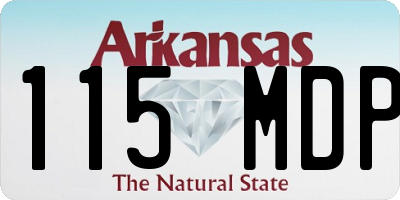 AR license plate 115MDP