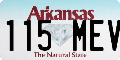 AR license plate 115MEV