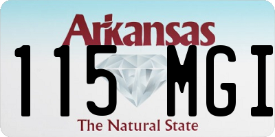 AR license plate 115MGI