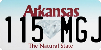 AR license plate 115MGJ