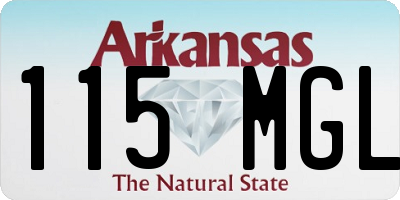 AR license plate 115MGL