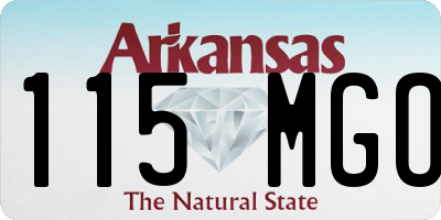AR license plate 115MGO