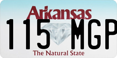 AR license plate 115MGP