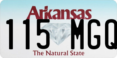 AR license plate 115MGQ