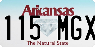 AR license plate 115MGX