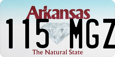 AR license plate 115MGZ