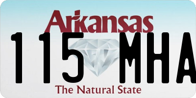 AR license plate 115MHA