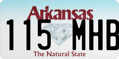 AR license plate 115MHB