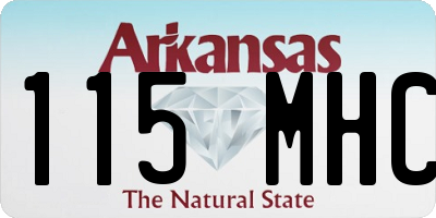 AR license plate 115MHC