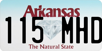 AR license plate 115MHD