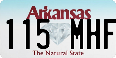 AR license plate 115MHF
