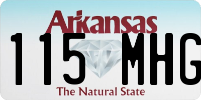 AR license plate 115MHG