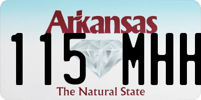 AR license plate 115MHH