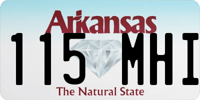 AR license plate 115MHI
