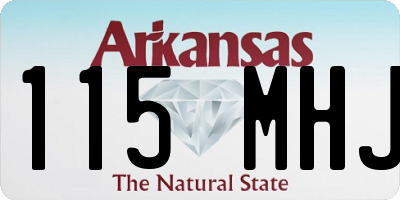 AR license plate 115MHJ