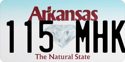 AR license plate 115MHK