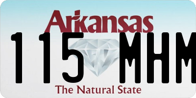 AR license plate 115MHM