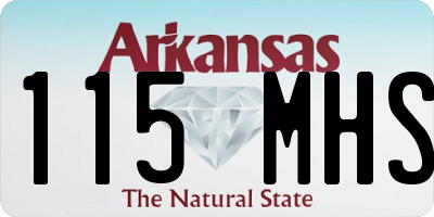 AR license plate 115MHS